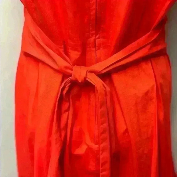 L.L. Bean Red Vintage Boat Collar Sleeveless  Dress. 100% cotton Size 10 - Picture 8 of 14